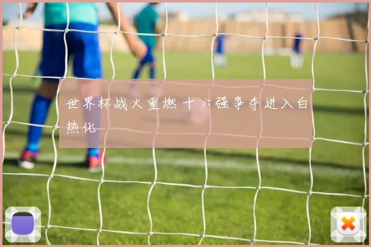 世界杯战火重燃 十六强争夺进入白热化